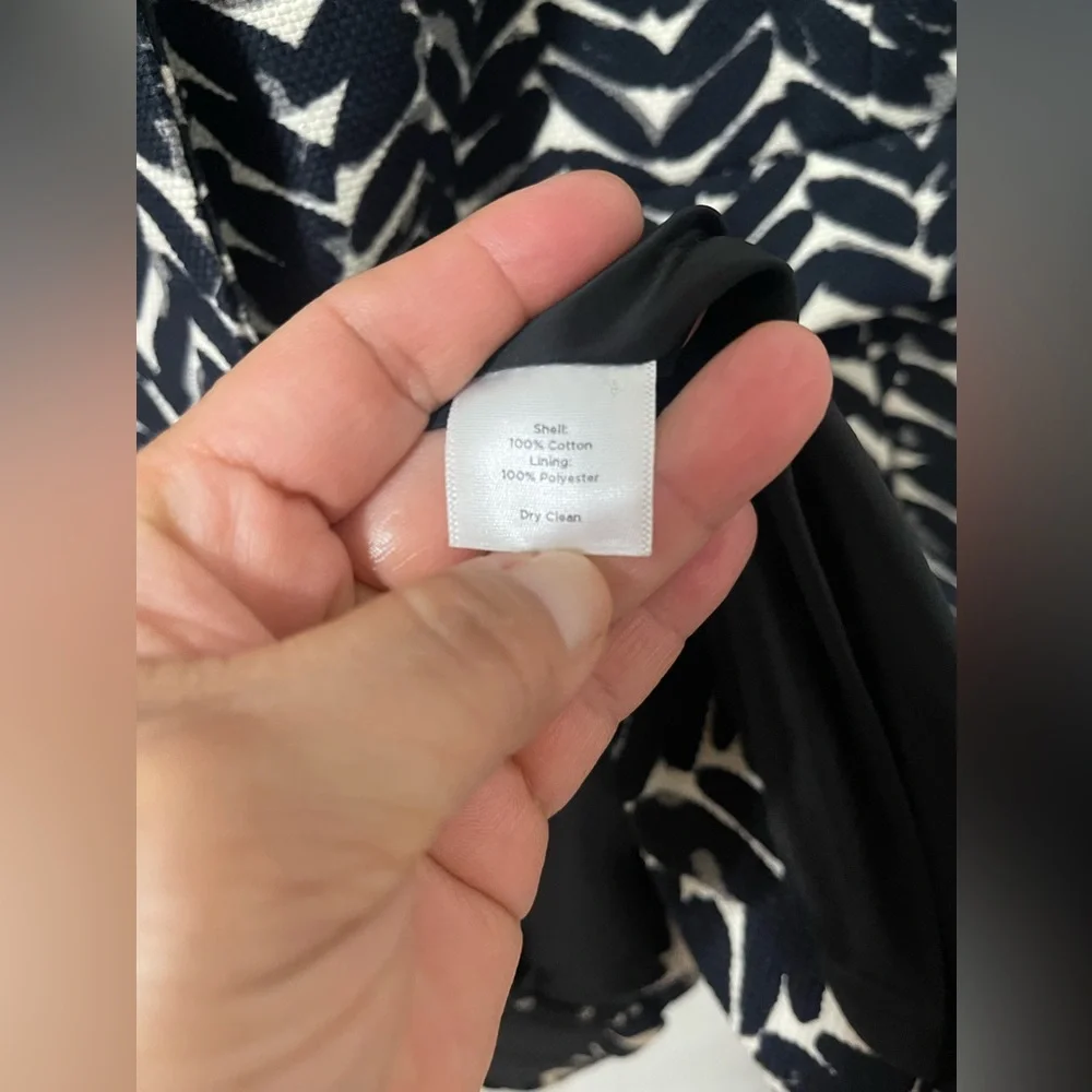 💚💚🌼NWOT TALBOTS Lightweight Coat Geometric Print - Picture 10 of 10